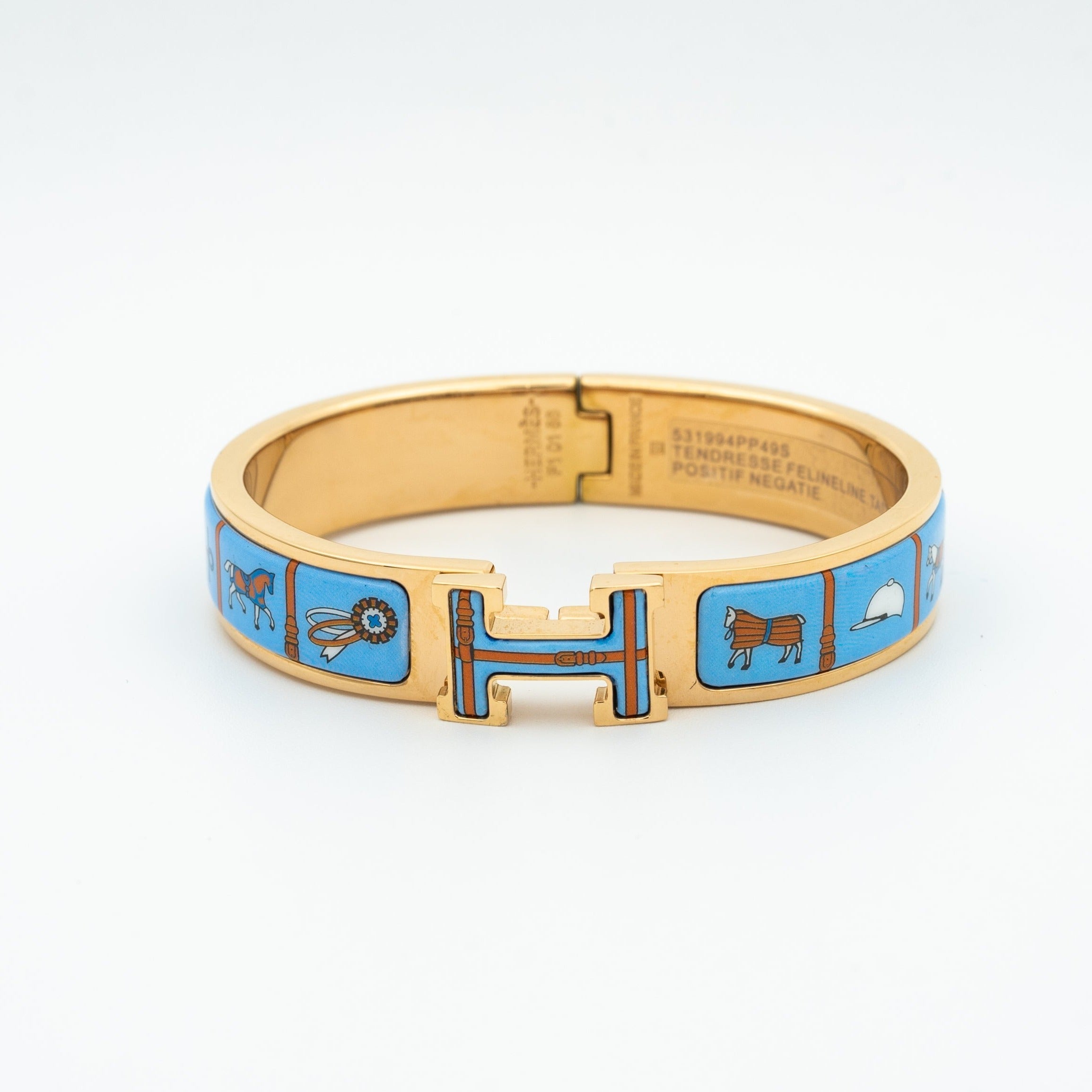 ¡®Twinkle jewelry¡¯H PINK GOLD BRACELET BLUE CERAMIC