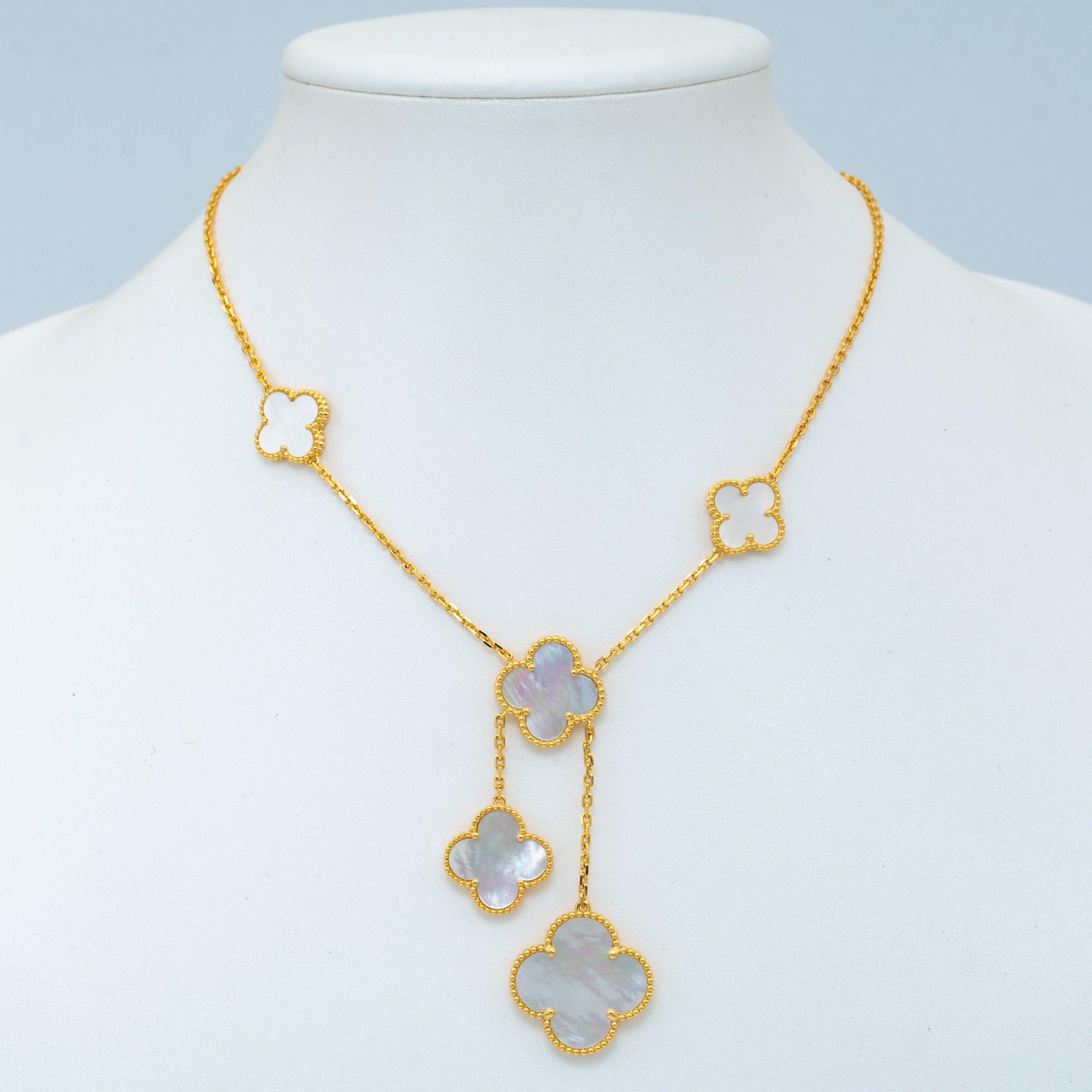 ¡®Twinkle jewelry¡¯CLOVER MOTHER OF PEARL NECKLACE 6 MOTIF