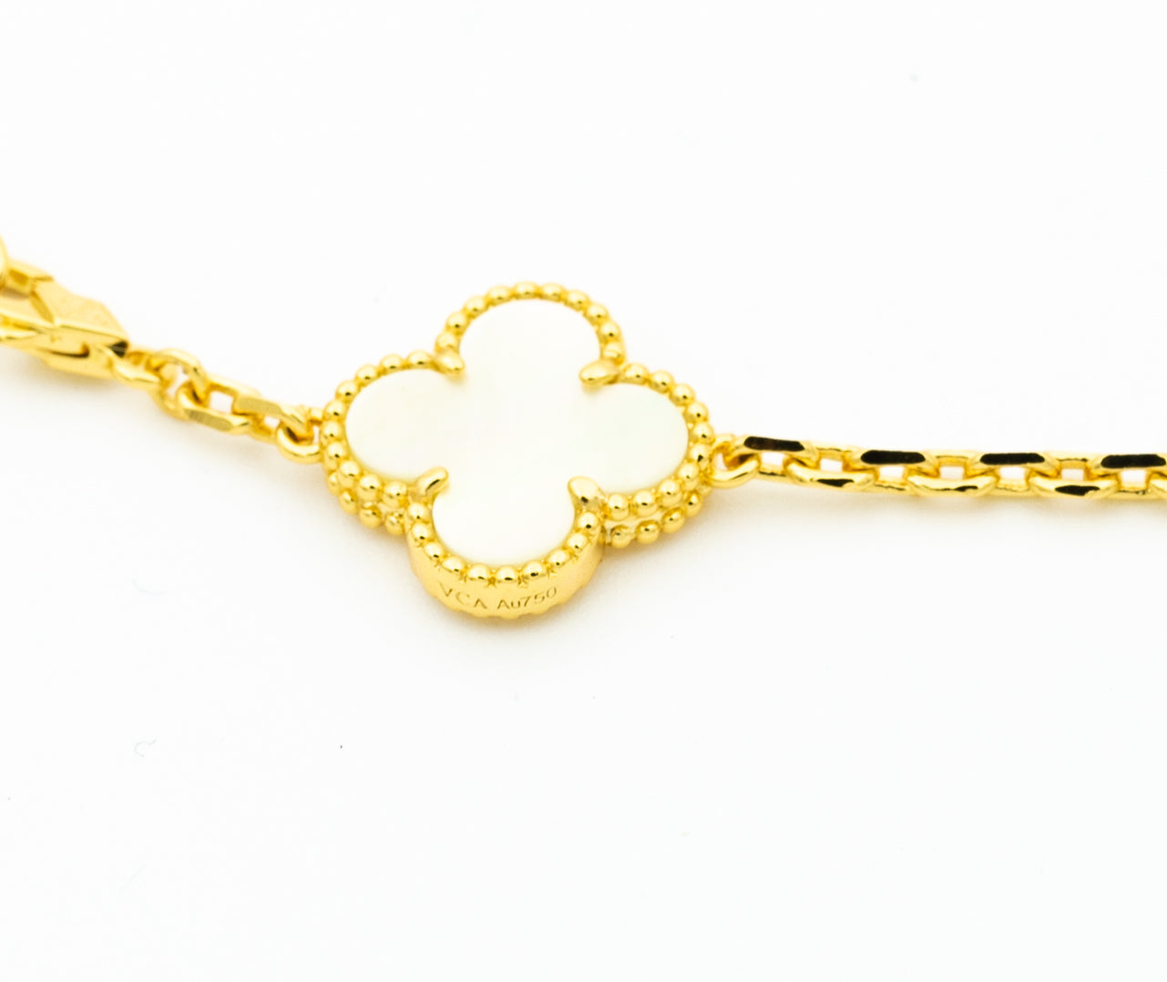 ¡®Twinkle jewelry¡¯CLOVER BRACELET 5 MOTIFS ONYX MOP