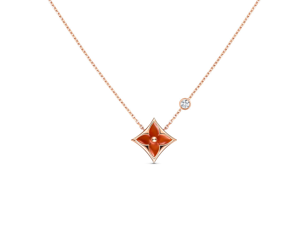 ¡®Twinkle jewelry¡¯STAR NECKLACE PINK GOLD 1 DIAMOND
