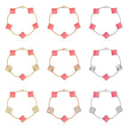 [Twinkle jewelry]New  CLOVER 5 MOTIFS  PINK MOP BRACELET COLLECTION
