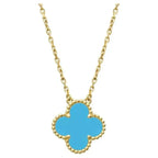 ¡®Twinkle jewelry¡¯CLOVER 15MM VINTAGE TURQUOISE NECKLACE