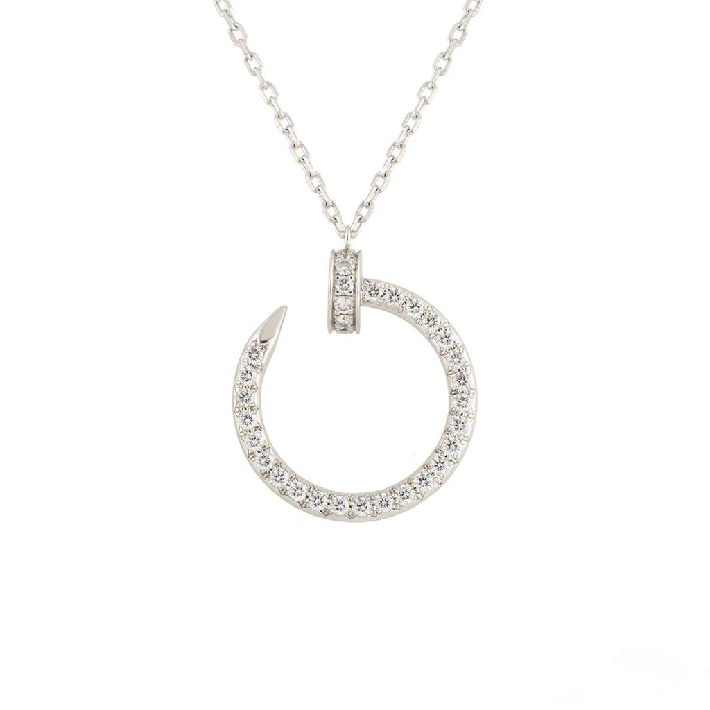 ¡®Twinkle jewelry¡¯JUSTE NECKLACE SILVER DIAMONDS
