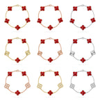 [Twinkle jewelry]New CLOVER 5 MOTIF RED PATTERN BRACELET COLLECTION