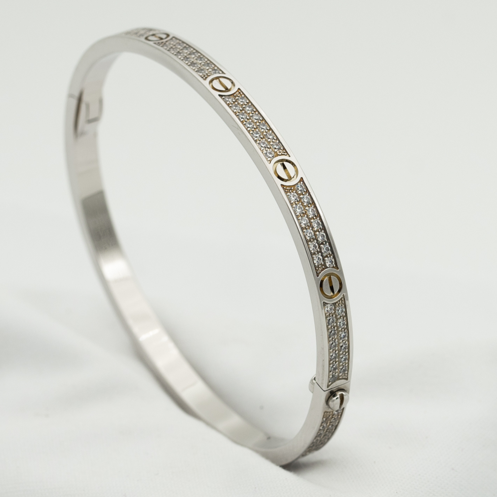 ¡®Twinkle jewelry¡¯LOVE BRACELET 3.65MM DIAMOND-PAVED
