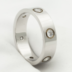 ¡®Twinkle jewelry¡¯LOVE RING 5.5MM 6 DIAMONDS SILVER