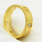 ¡®Twinkle jewelry¡¯LOVE RING 5.5MM 3 DIAMONDS GOLD