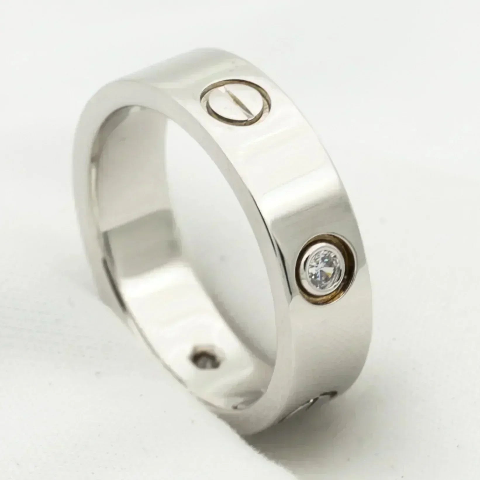¡®Twinkle jewelry¡¯LOVE RING 5.5MM 3 DIAMONDS SILVER