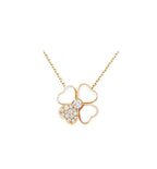 ¡®Twinkle jewelry¡¯CLOVER MOP DIAMOND ROSE GOLD NECKLACE