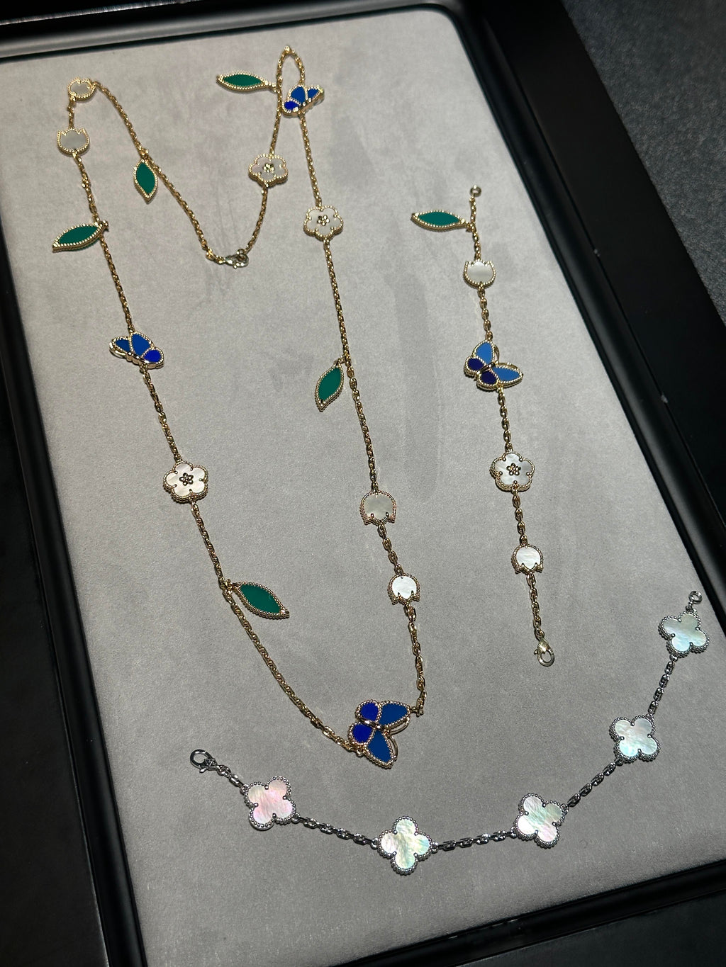 [Twinkle jewelry] 26 NEW CLOVER 15 MOTIFS LUCKY NECKLACE