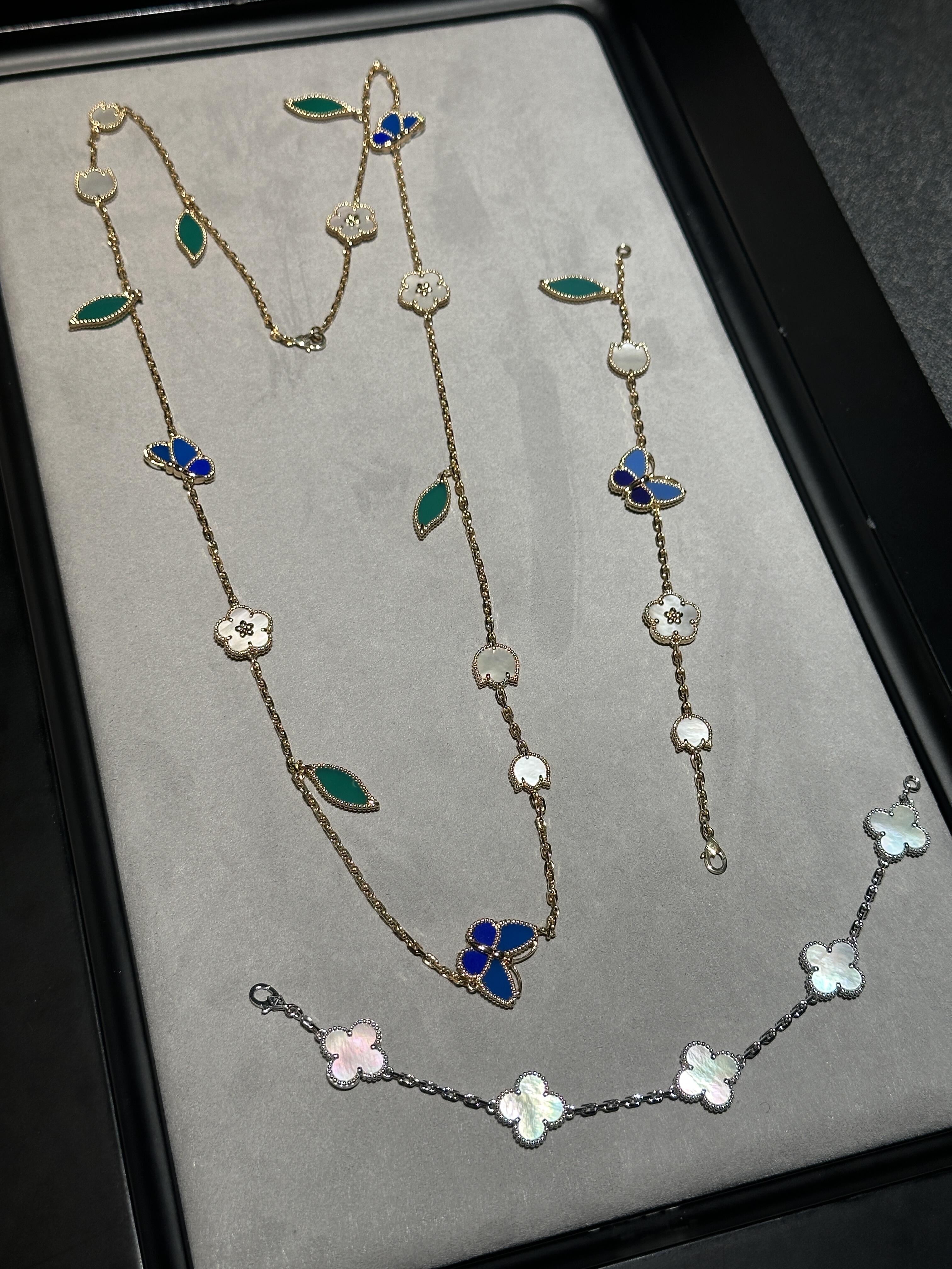 [Twinkle jewelry] 26 NEW CLOVER 15 MOTIFS LUCKY NECKLACE
