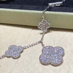 ¡®Twinkle jewelry¡¯CLOVER 6 MOTIFS SILVER DIAMOND BRACELET