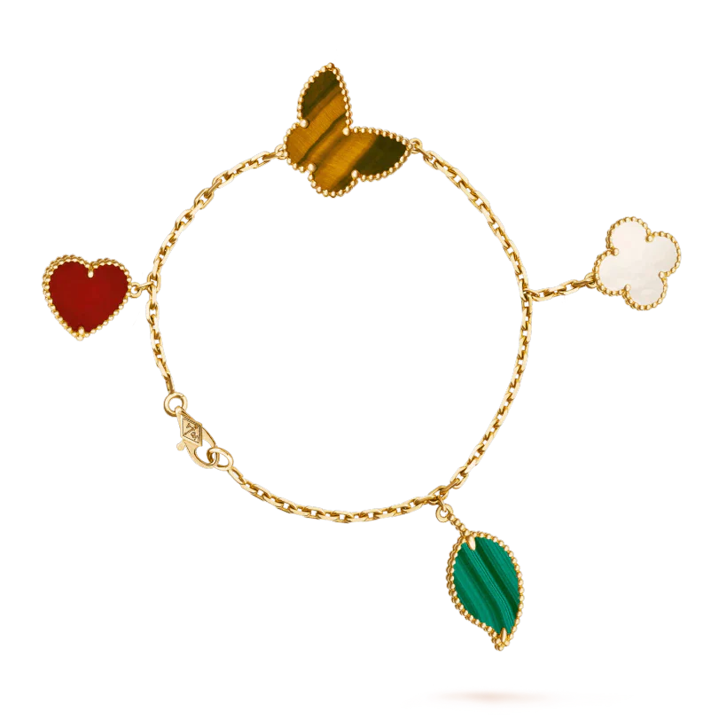¡®Twinkle jewelry¡¯LUCKY SPRING 5 MOTIF GOLD BRACELET