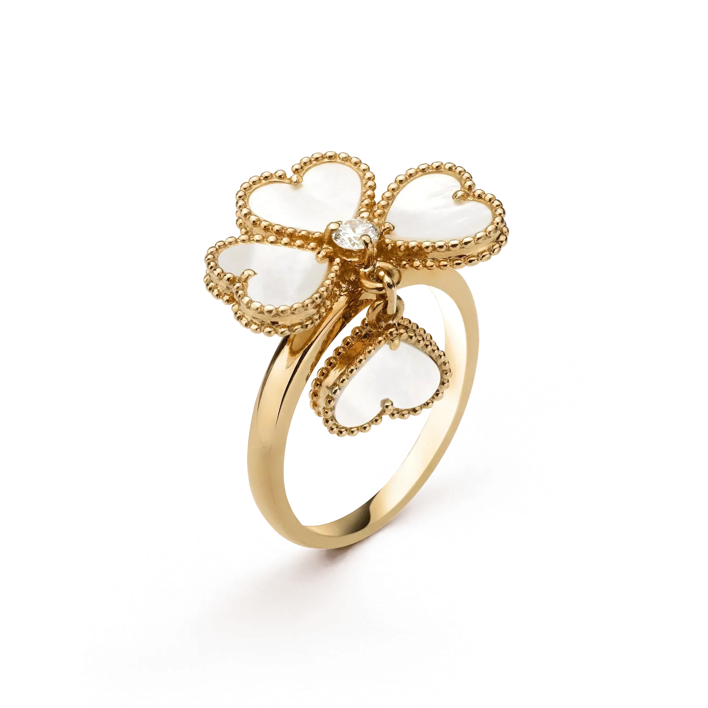 ¡®Twinkle jewelry¡¯SWEET CLOVER WHITE MOP RING