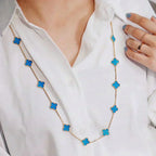 ¡®Twinkle jewelry¡¯CLOVER 20 MOTIFS TURQUOISE GOLD