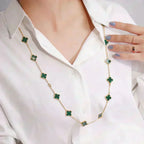 ¡®Twinkle jewelry¡¯CLOVER 20 MOTIFS MALACHITE GOLD