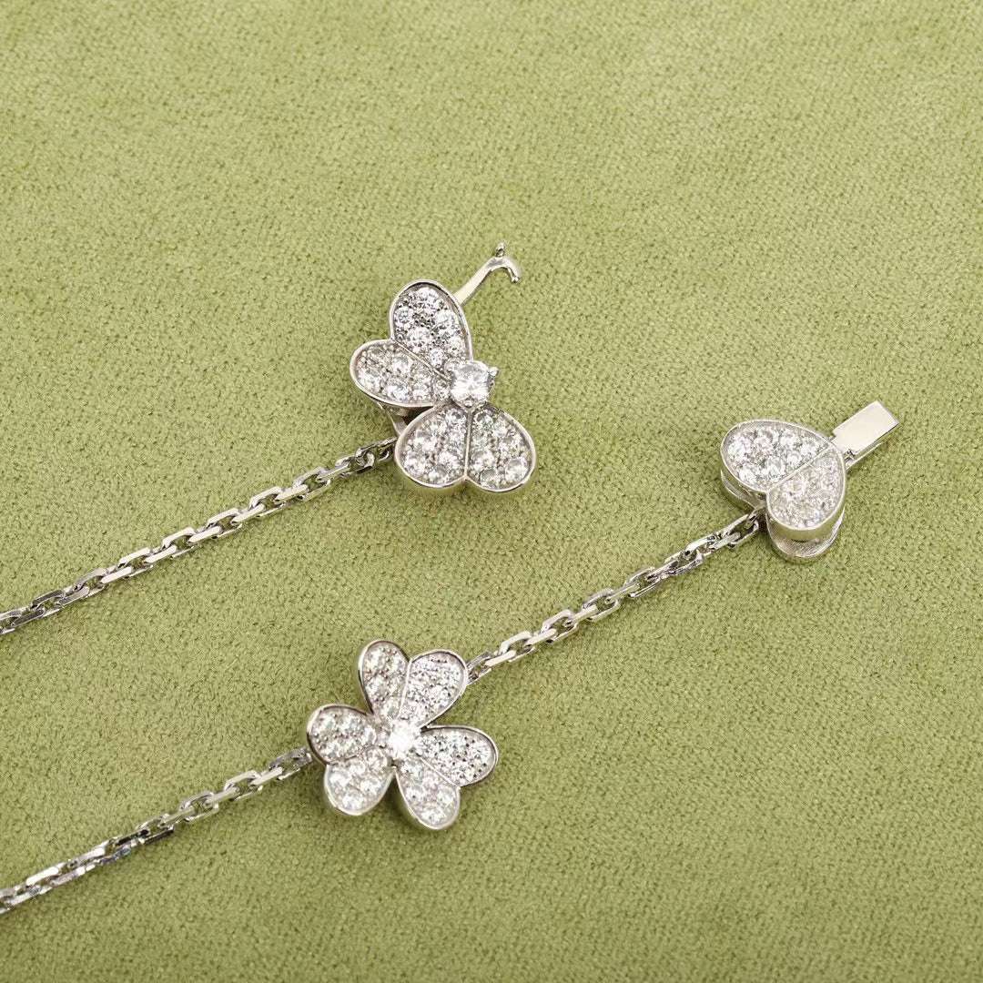 ¡®Twinkle jewelry¡¯FRIVOLE SILVER 9 FLOWERS NECKLACE