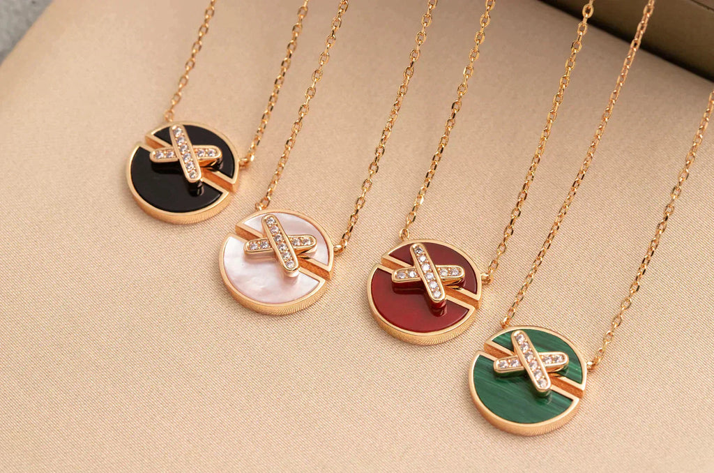 ¡®Twinkle jewelry¡¯JEUX DE ROSE GOLD DIAMOND NECKLACE