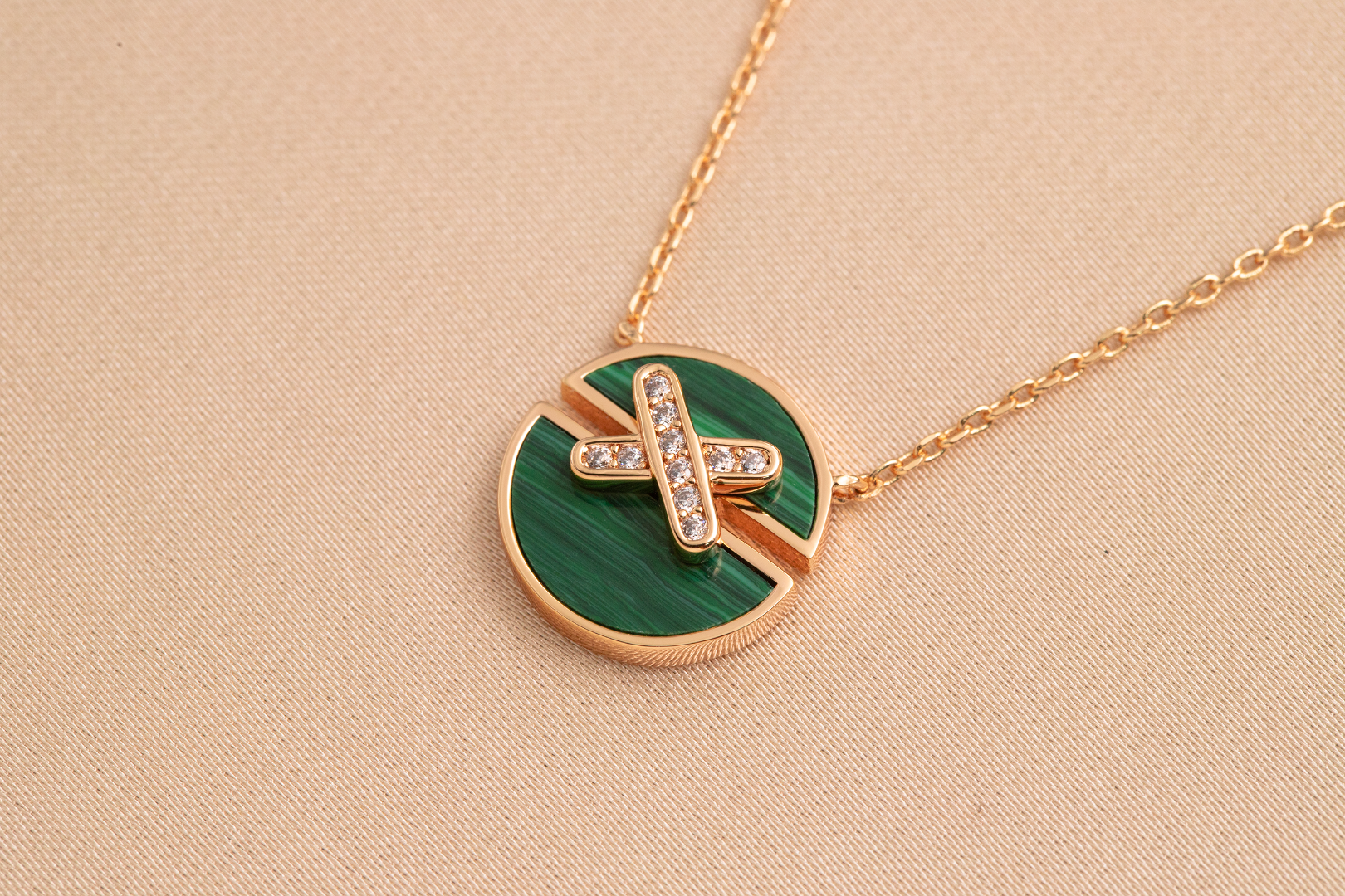 ¡®Twinkle jewelry¡¯JEUX DE PINK GOLD DIAMOND NECKLACE