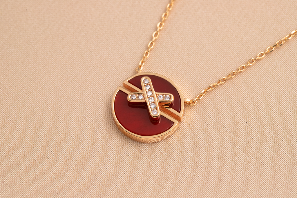 ¡®Twinkle jewelry¡¯JEUX DE PINK GOLD DIAMOND NECKLACE