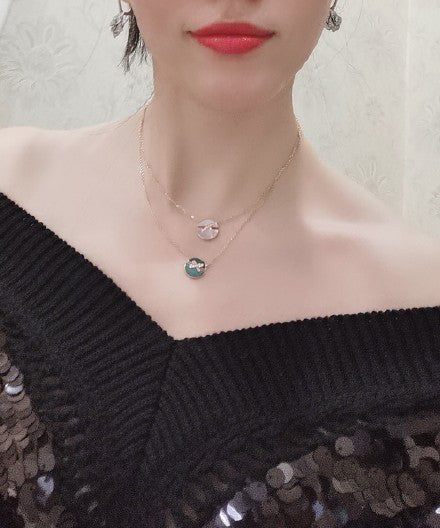 ¡®Twinkle jewelry¡¯JEUX DE PINK GOLD DIAMOND NECKLACE