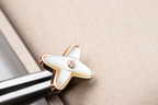 ¡®Twinkle jewelry¡¯JEUX DE WHITE MOP PINK GOLD DIAMOND EARRINGS