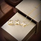 ¡®Twinkle jewelry¡¯JEUX DE WHITE MOP GOLD DIAMOND EARRINGS