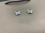 ¡®Twinkle jewelry¡¯JEUX DE WHITE MOP SILVER DIAMOND EARRINGS