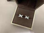¡®Twinkle jewelry¡¯JEUX DE WHITE MOP SILVER DIAMOND EARRINGS