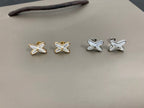 ¡®Twinkle jewelry¡¯JEUX DE WHITE MOP SILVER DIAMOND EARRINGS