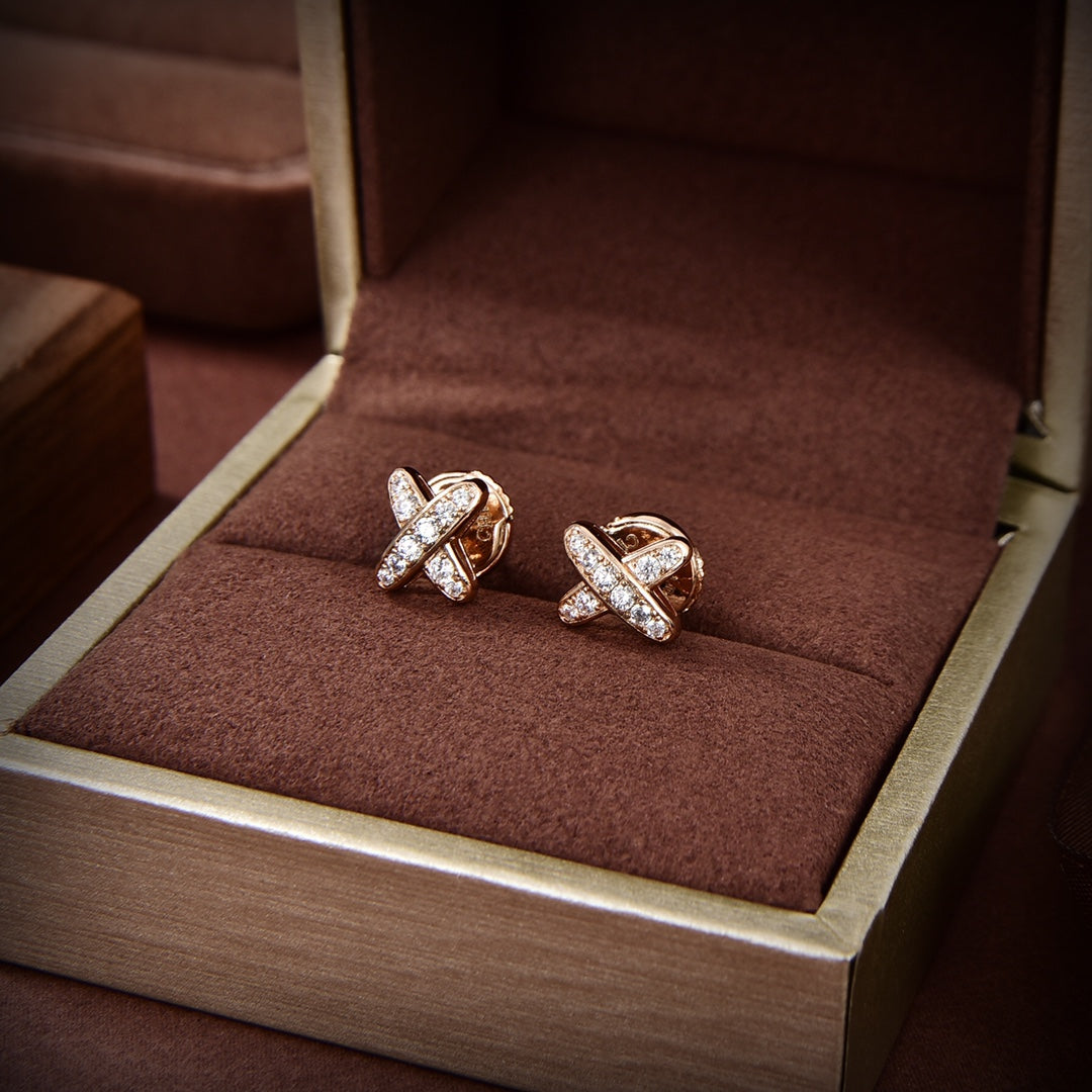 ¡®Twinkle jewelry¡¯JEUX DE GOLD DIAMOND EARRINGS