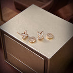 ¡®Twinkle jewelry¡¯JEUX DE GOLD DIAMOND EARRINGS