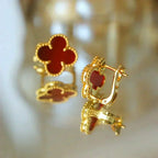 ¡®Twinkle jewelry¡¯CLOVER MEDIUM 1 MOTIFS CARNELIAN  EARRINGS