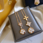 ¡®Twinkle jewelry¡¯COLOR BLOSSOM LARIAT NECKLACE PINK GOLD WHITE MOTHER PEARL AND DIAMOND
