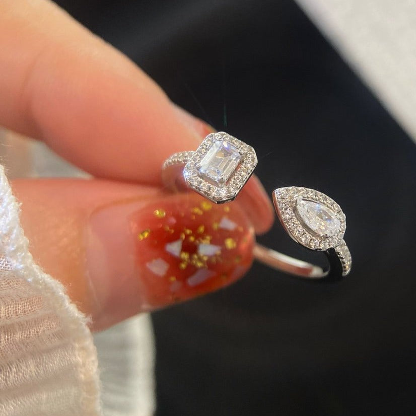 [Twinkle jewelrys]MY TWIN TOI & MOI SILVER DIAMOND RING