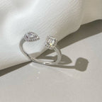 [Twinkle jewelrys]MY TWIN TOI & MOI SILVER DIAMOND RING