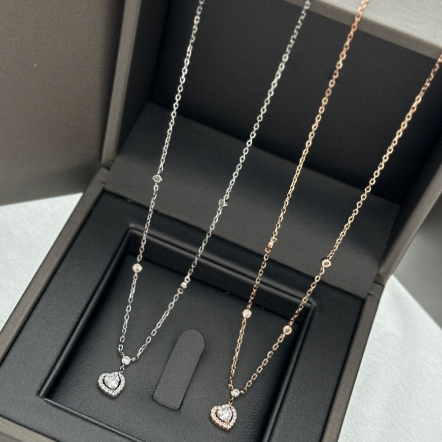[Twinkle jewelrys]JOY HEART DIAMOND NECKLACE