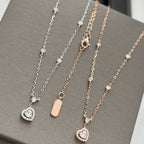 [Twinkle jewelrys]JOY HEART DIAMOND NECKLACE