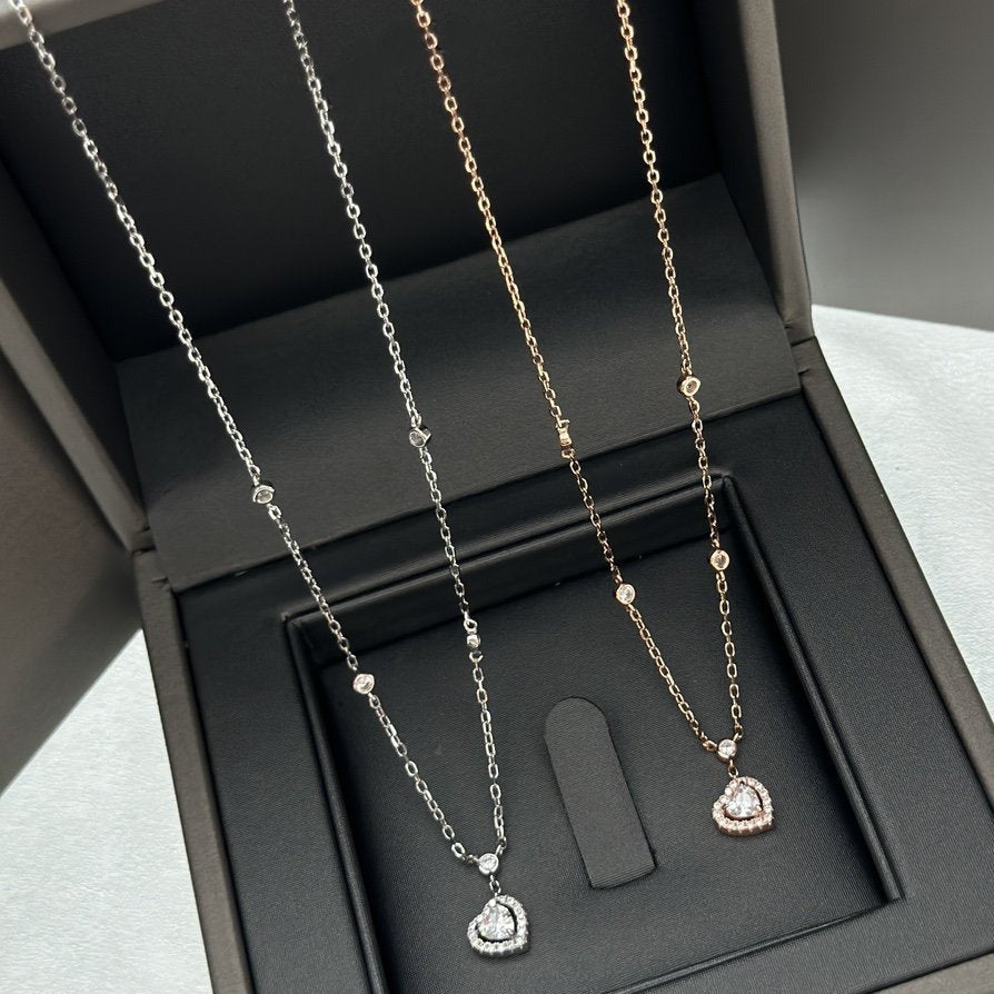 [Twinkle jewelrys]JOY HEART DIAMOND NECKLACE