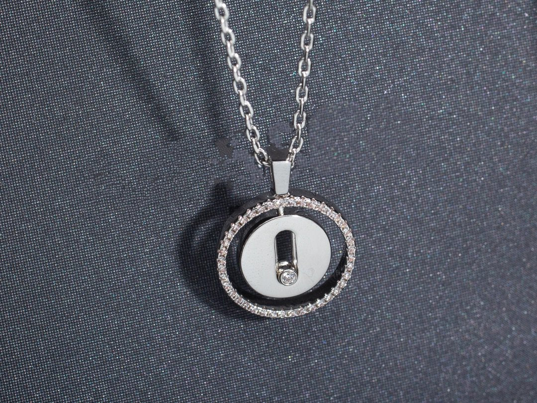 [Twinkle jewelrys]LUCKY MOVE PM NECKLACE SILVER DIAMOND