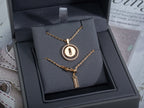 [Twinkle jewelrys]LUCKY MOVE PM NECKLACE PINK GOLD DIAMOND