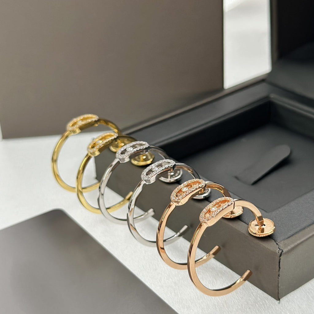 [Twinkle jewelrys]CREOLES MOVE UNO PM DIAMOND EARRINGS