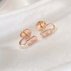 [Twinkle jewelrys]CREOLES MOVE UNO MINI 1 DIAMOND EARRINGS