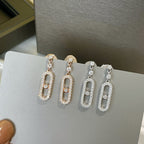 [Twinkle jewelrys]DORMEUSES MOVE UNO DIAMOND EARRINGS