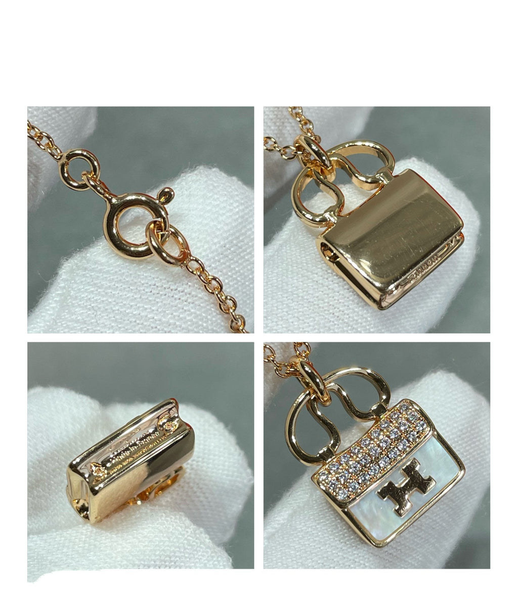 ¡®Twinkle jewelry¡¯H CIRCE MOISSANITE PENDANT NECKLACE GOLD