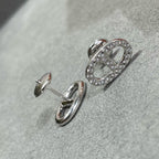 ¡®Twinkle jewelry¡¯HM FULL DIAMOND PIG NOSE STUD EARRINGS