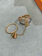 ¡®Twinkle jewelry¡¯HM KELLY CLOCHETTE DOUBLE RING IN  WITH DIAMONDS