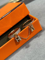 ¡®Twinkle jewelry¡¯HM KELLY CLOCHETTE DOUBLE RING IN  WITH DIAMONDS
