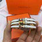 ¡®Twinkle jewelry¡¯CLASSIC HM CLIC WHITE 8MM ENAMEL BRACELET