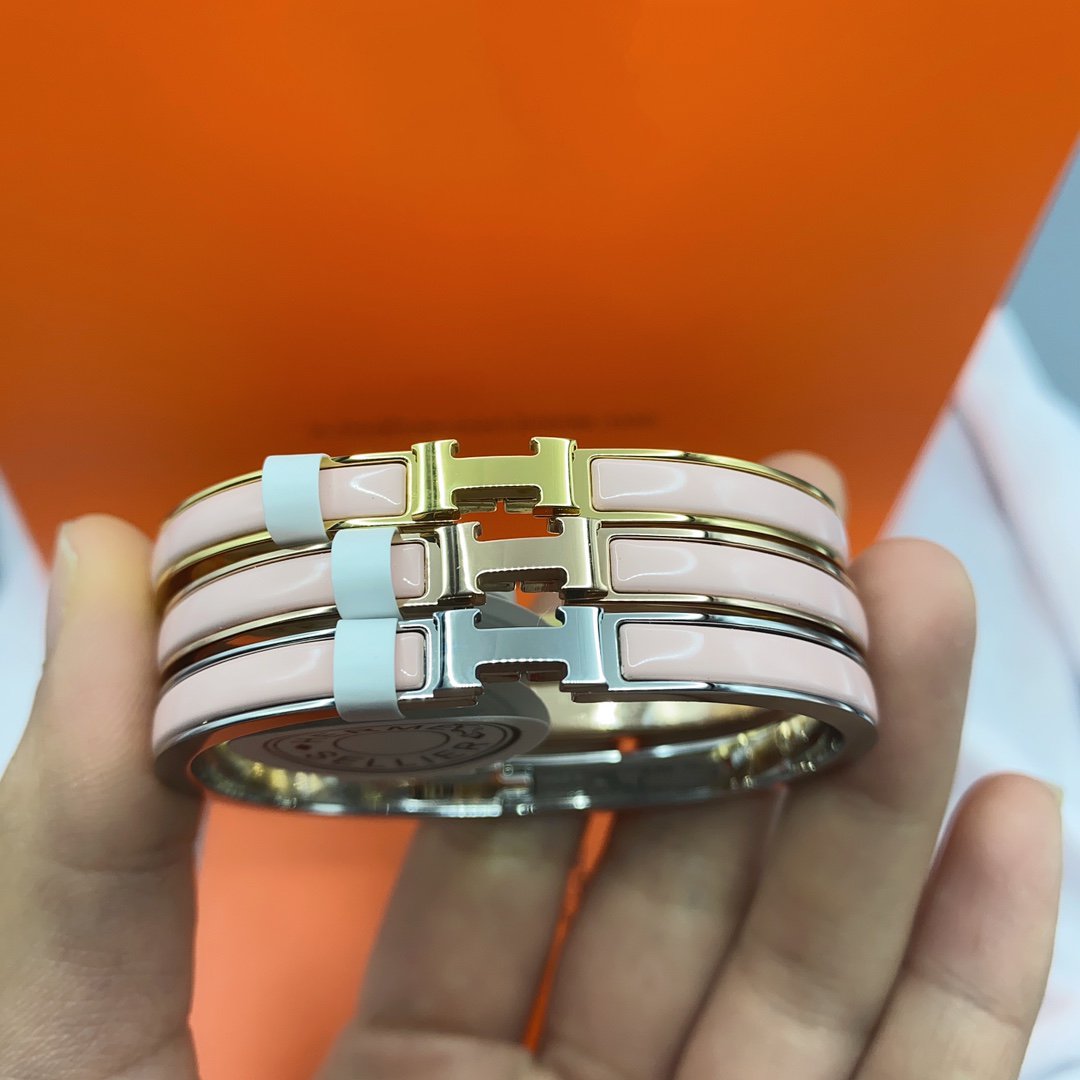 ¡®Twinkle jewelry¡¯CLASSIC HM CLIC  PINK 8MM ENAMEL BRACELET
